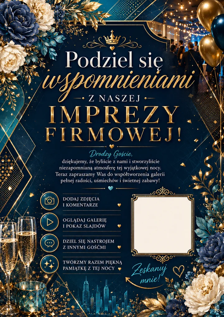 Wzór ulotki Impreza firmowa · nowoczesna