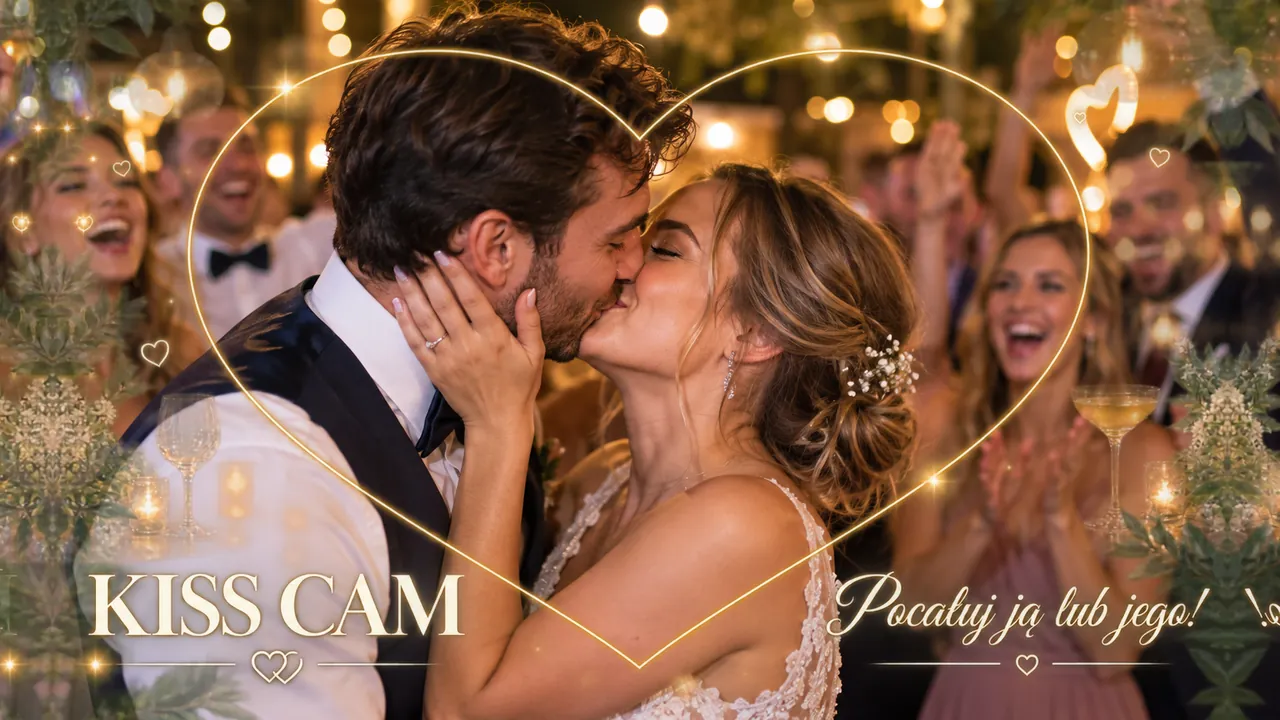 Ramka Kiss cam: Rama w sercu