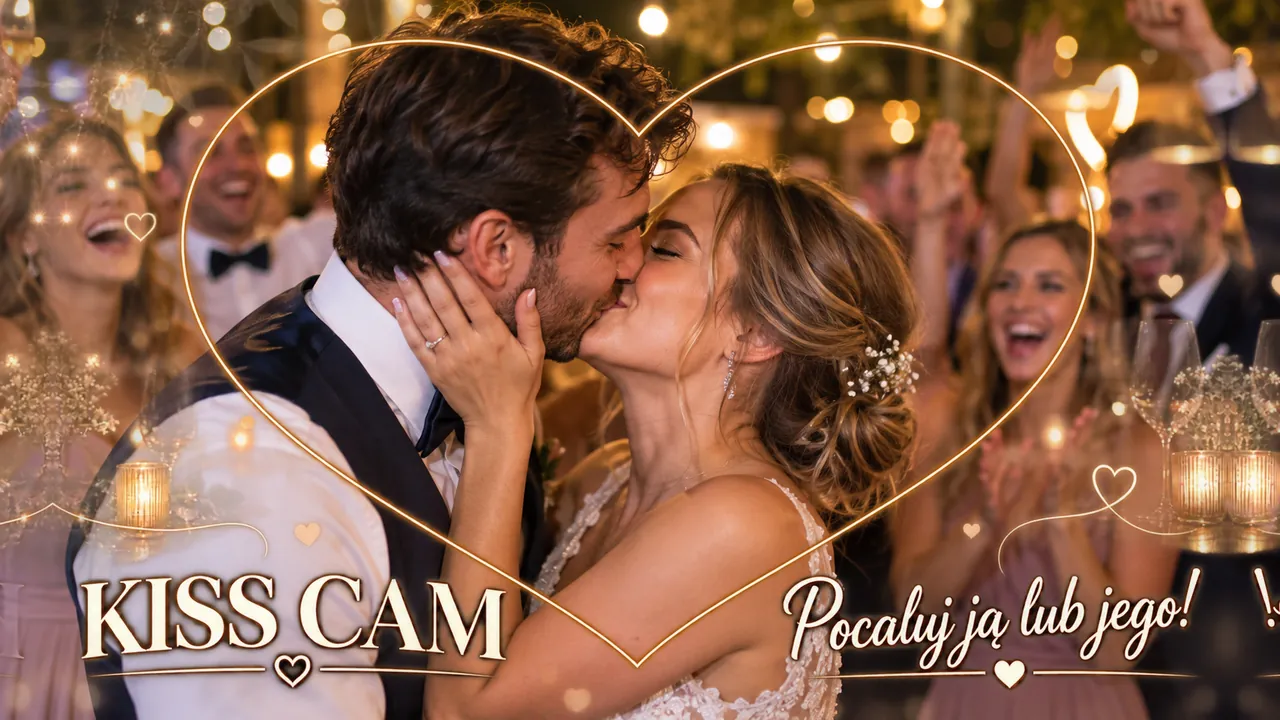 Ramka Kiss cam: Romantyczna nakładka